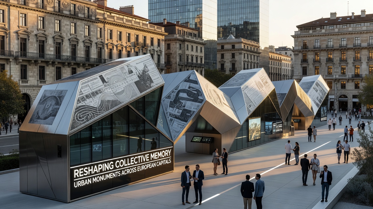 Public interaction with monuments and data collection on memory patterns in European cities